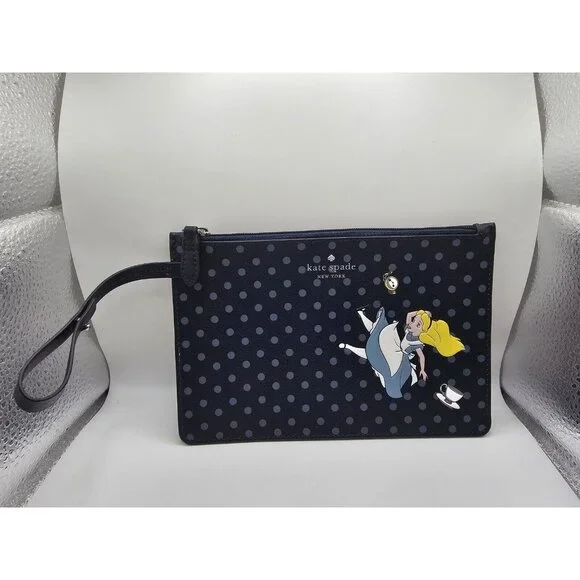 Kate Spade Disney Alice In Wonderland Large Pouch Attachment- Authentic - Picture 2 of 11
